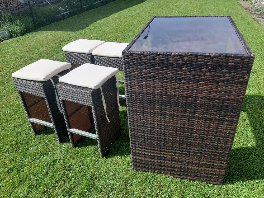 Gartenmöbel Bartisch Rattan Kaufen auf Ricardo