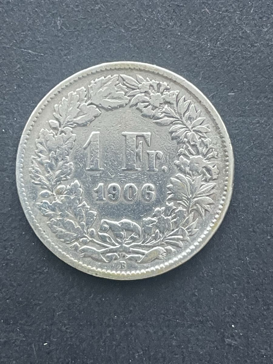 Tutti le monete: 1.- Silber CH Jahr 1906 – Usato da Meierskappel venduto da Hala03