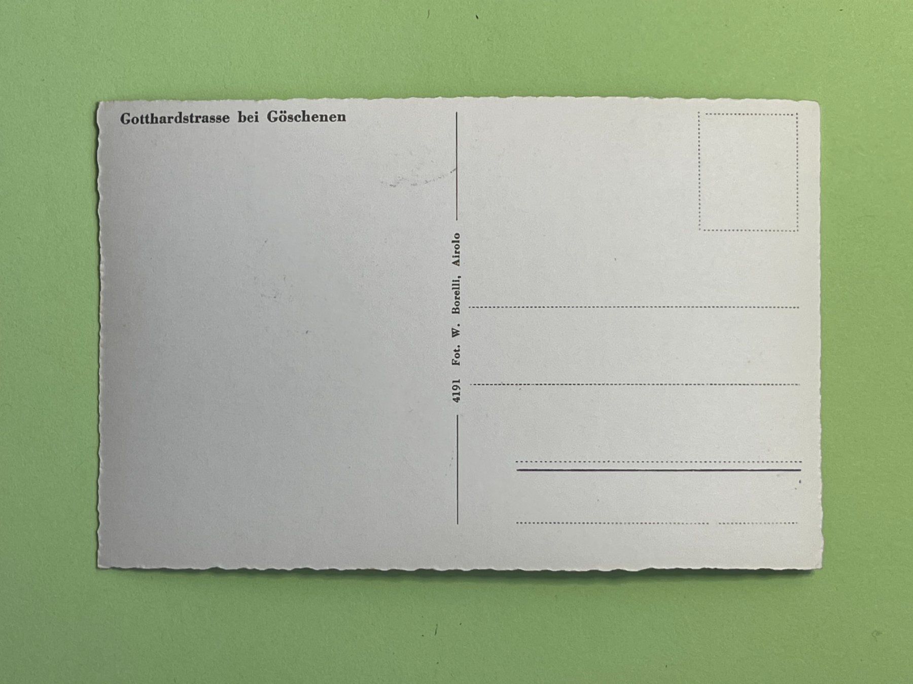 Cartoline postali: Gotthardstrasse bei Göschenen – Usato da Steg VS venduto da danwer74 1