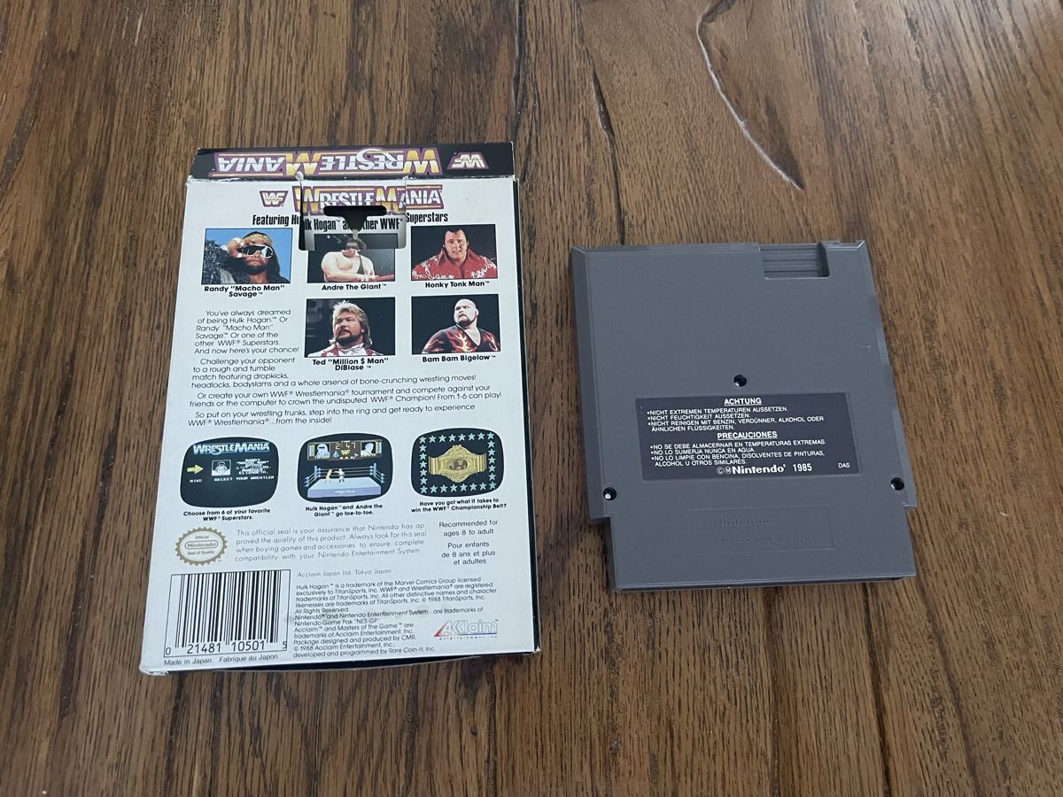 Nintendo Spiele: Nintendo NES - WWF Wrestlemania Game mit OVP – Gebraucht aus Zürich von Spencer2020 1