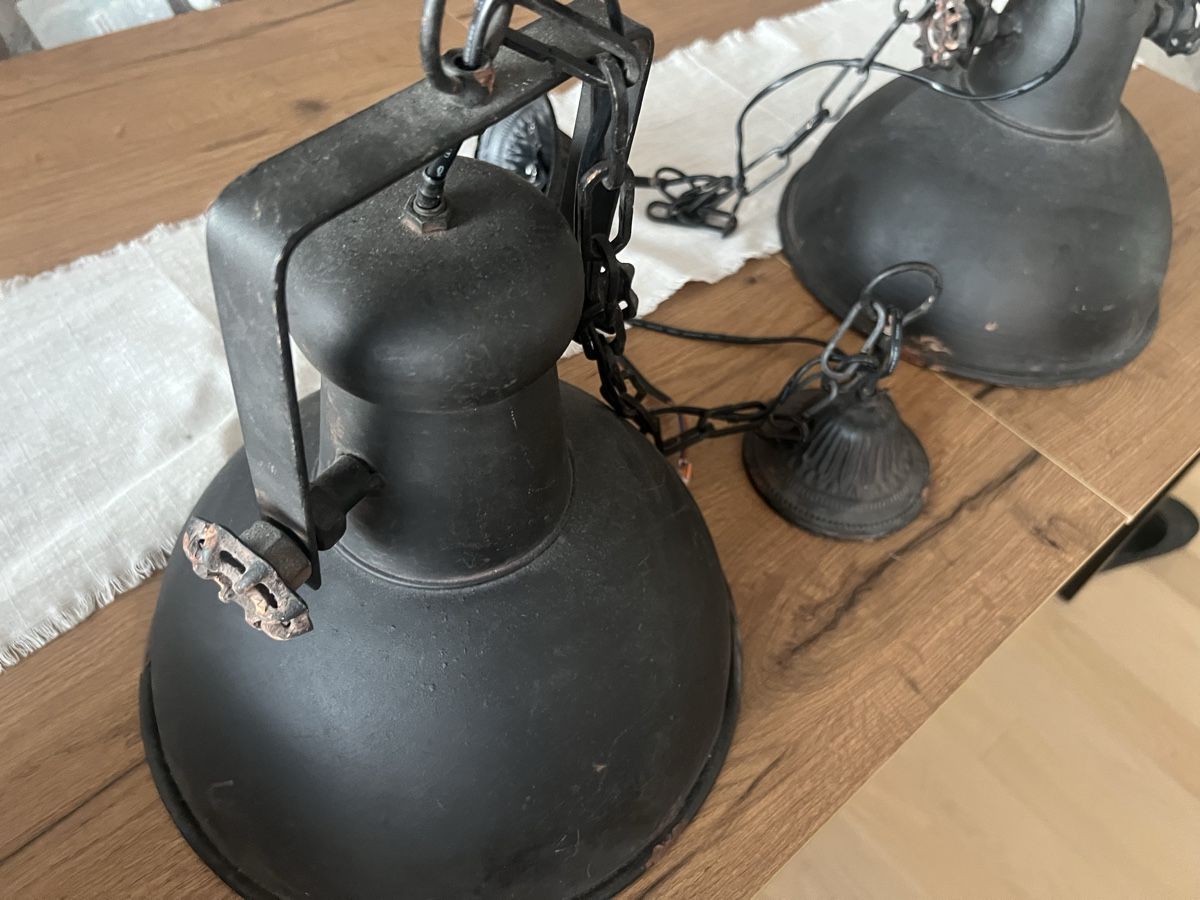 Lampadari & plafoniere: 2 Pendelleuchten Schwarz mit Kette – Usato da Zofingen venduto da Florianij 4