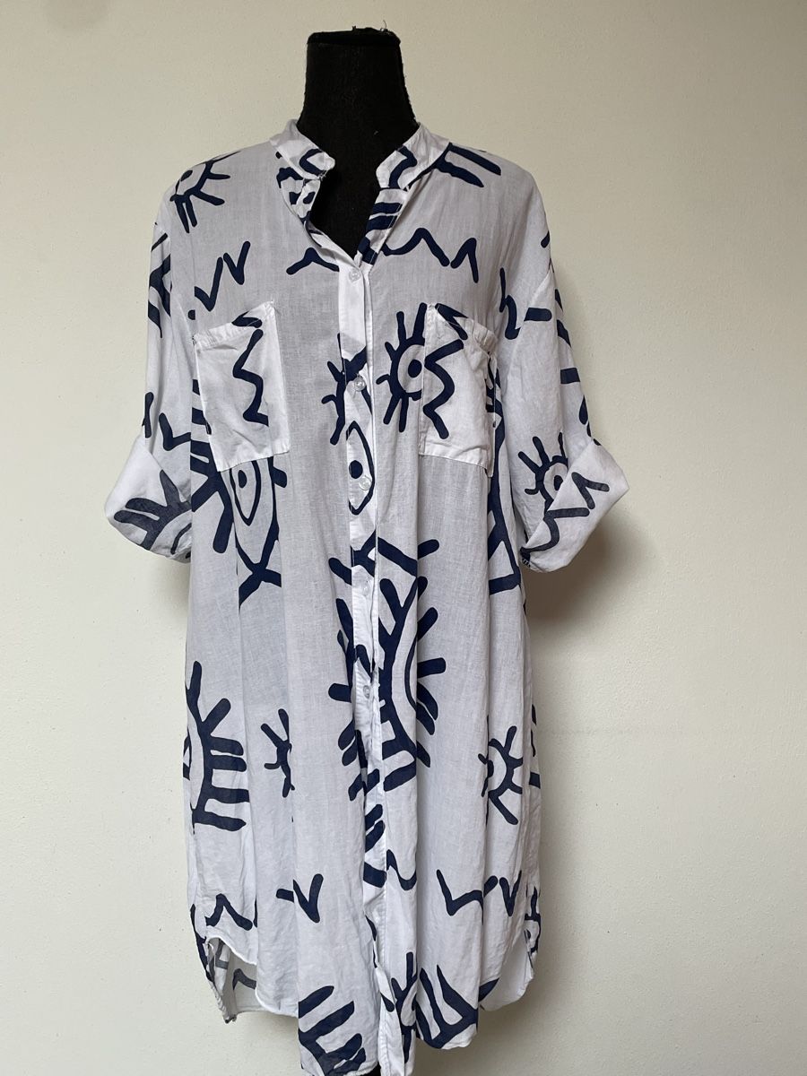 Tuniche: Tunika / Blusenjacke aus Baumwolle – Nuovo (secondo la descrizione) da Sigriswil venduto da ck56 2