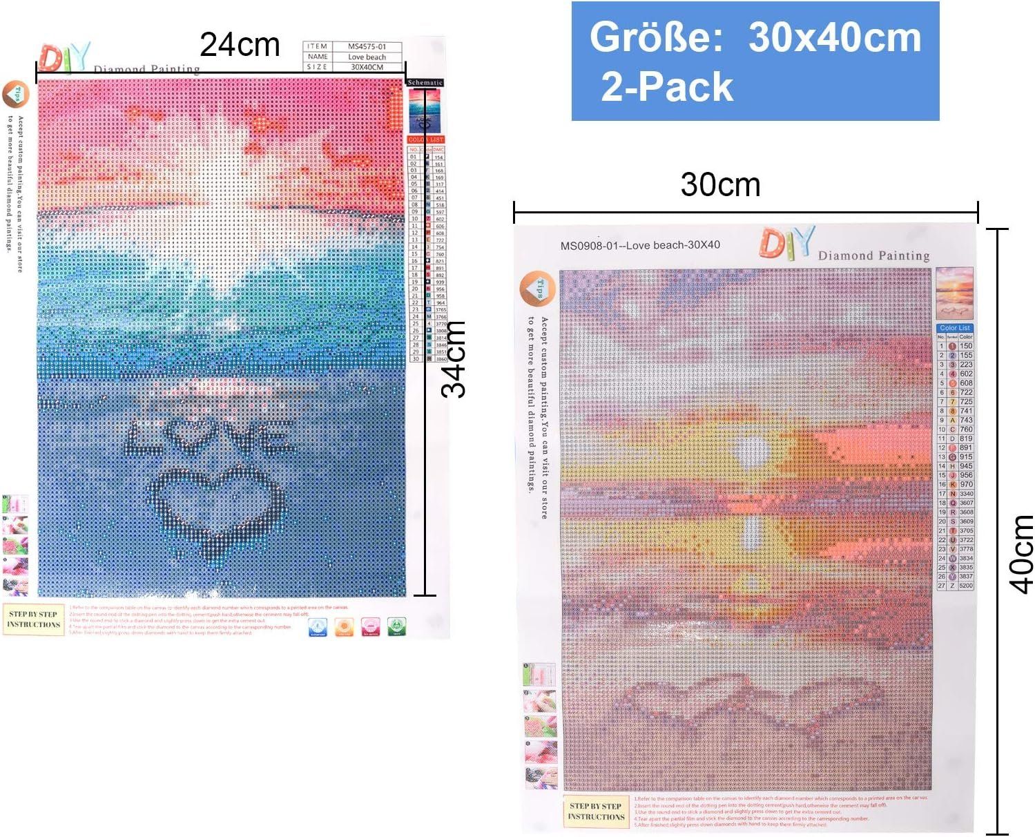 Bastelsets: 5D Diamant Painting DIY Sandstrand Diamant Painting 30x40cm – Neu (gemäss Beschreibung) aus Thun von keller001 1