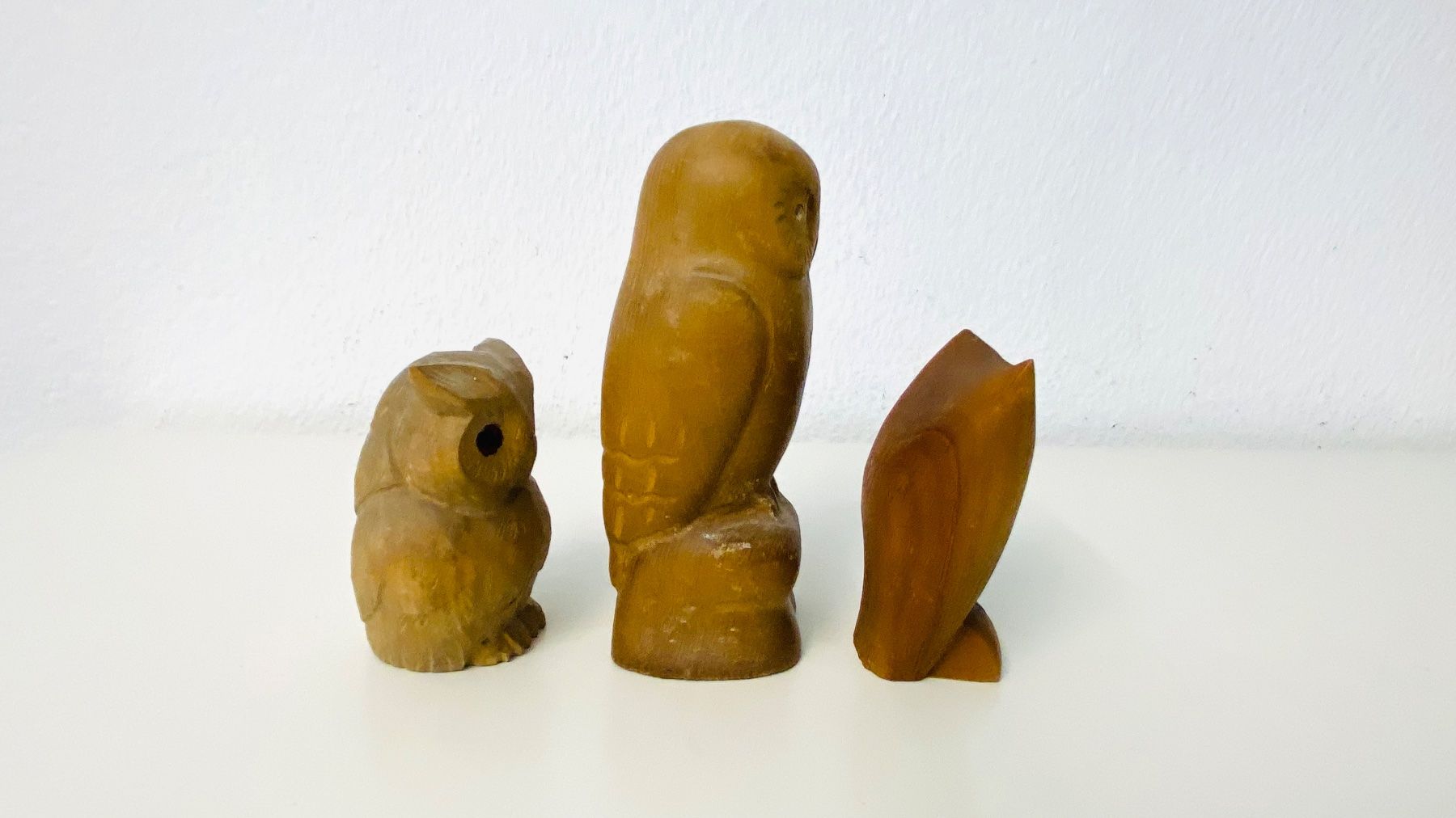 Statuette: 3 Holzeulen Set – Usato da Zürich venduto da Arche_Brockenhaus 2
