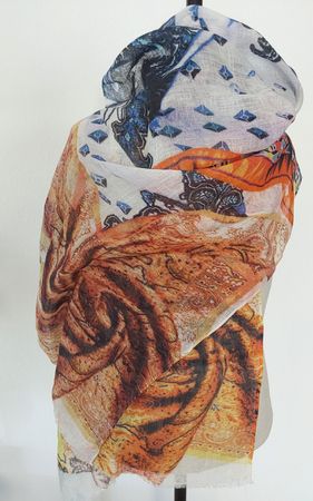Schal Leinen Shava Creation Switzerland neu