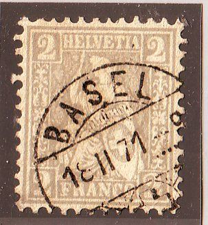 Tutti i francobolli: Sitzende Helvetia – Usato da Brittnau venduto da trouvaille02