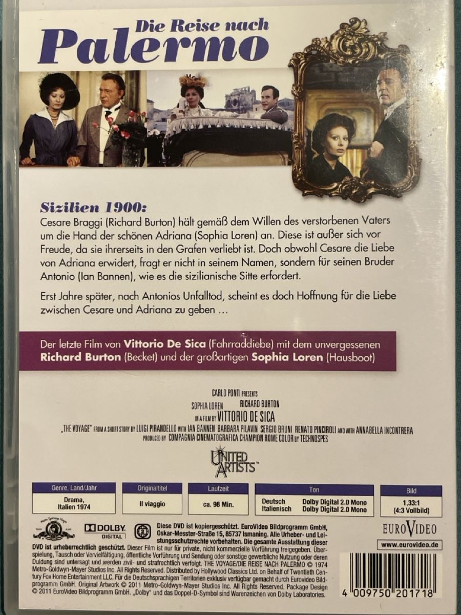 Tutti i DVDs: Die Reise nach Palermo (1974) – Usato da Waldenburg venduto da Mimily33 1