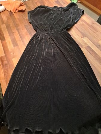 Vintage Plissee Kleid Paris Gr.36/38