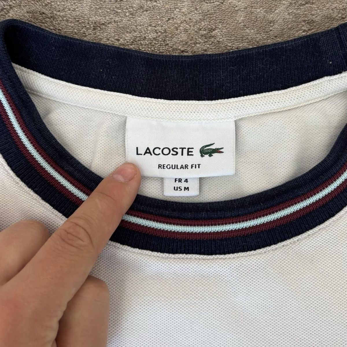 Lacoste T-shirt: Lacoste Shirt weiss – Usato da Luzern venduto da ameliemueller 2