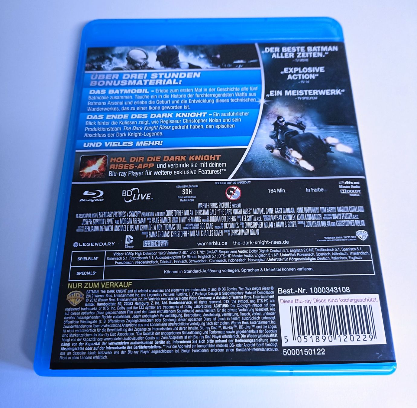 Tutti i DVDs: Blu-Ray - Batman - The Dark Knight Rises – Usato da Köniz venduto da Movieportal007 1