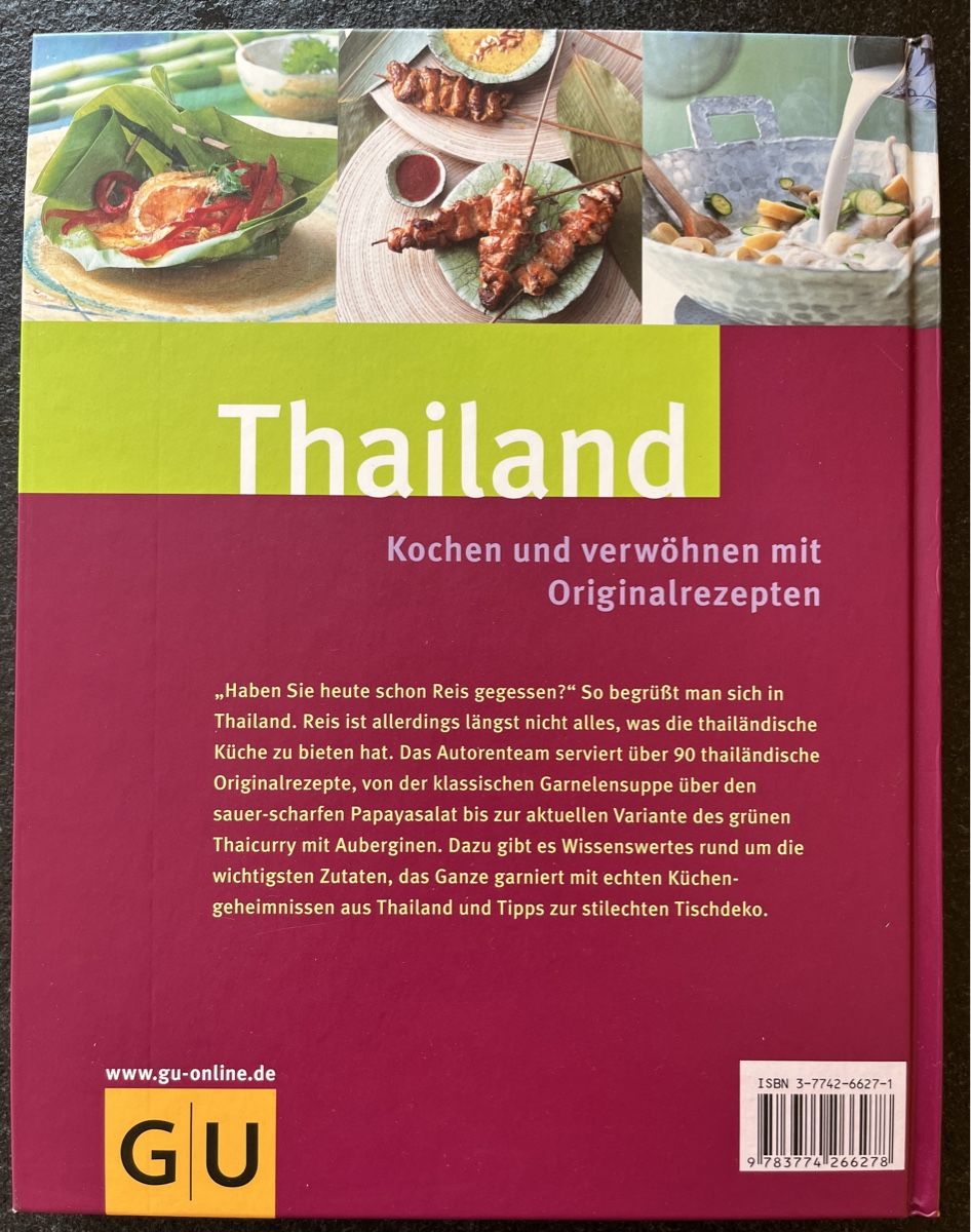 Bücher: Thailand Kochbuch - Originalrezepte - GU – Gebraucht aus Ittigen von franzis6 1