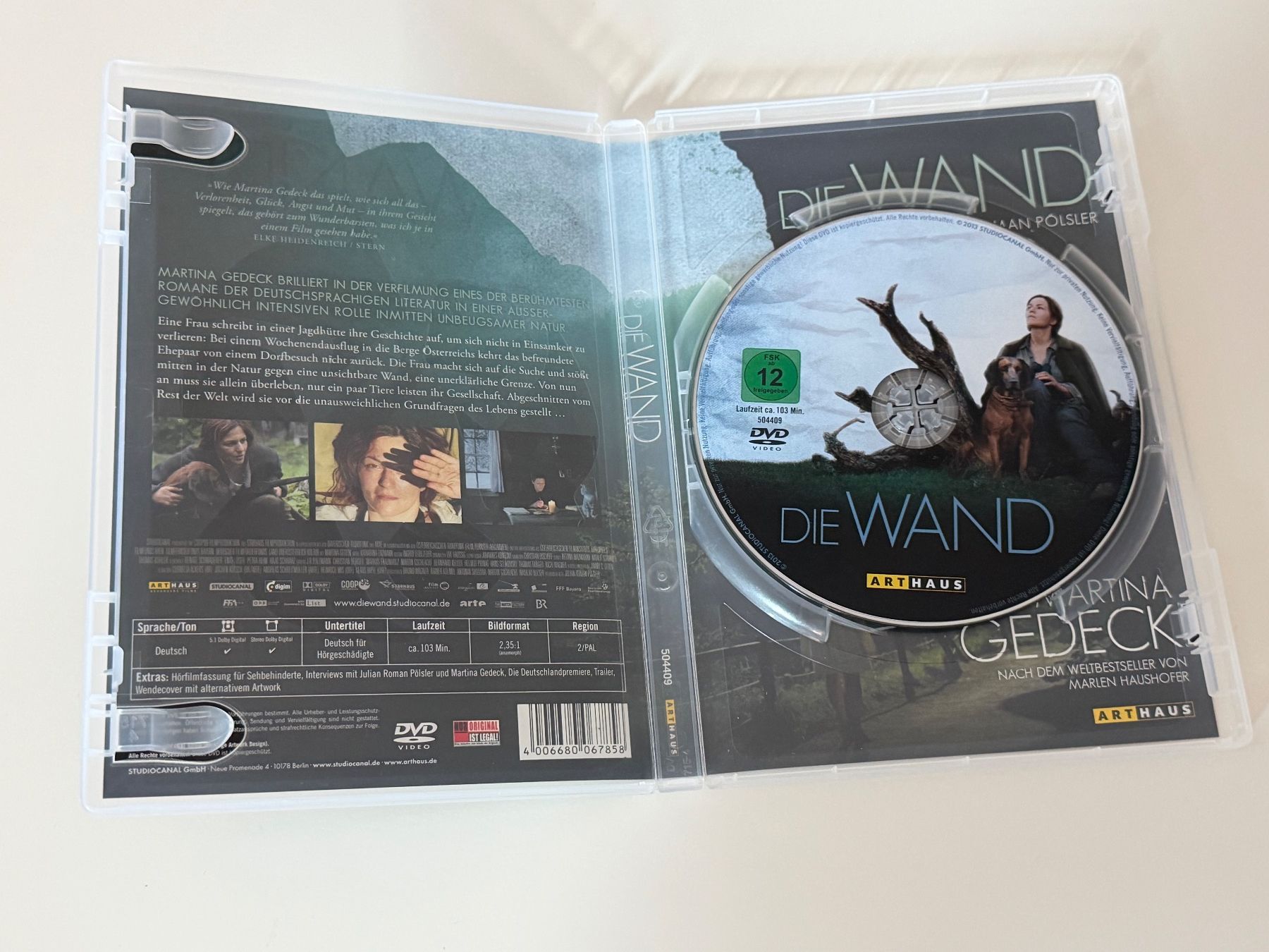 Tutti i DVDs: DVD Die Wand Martina Gedeck – Usato da Altstätten SG venduto da sheamus 3