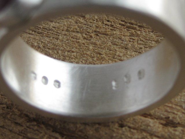 Anelli: breiter Ring Silber 999 Einzelstück Rubin opak Gr. 60 – Nuovo (secondo la descrizione) da Ermatingen venduto da Decovin 3