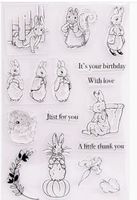 Grosses Set Motivstempel  Hasen NEU