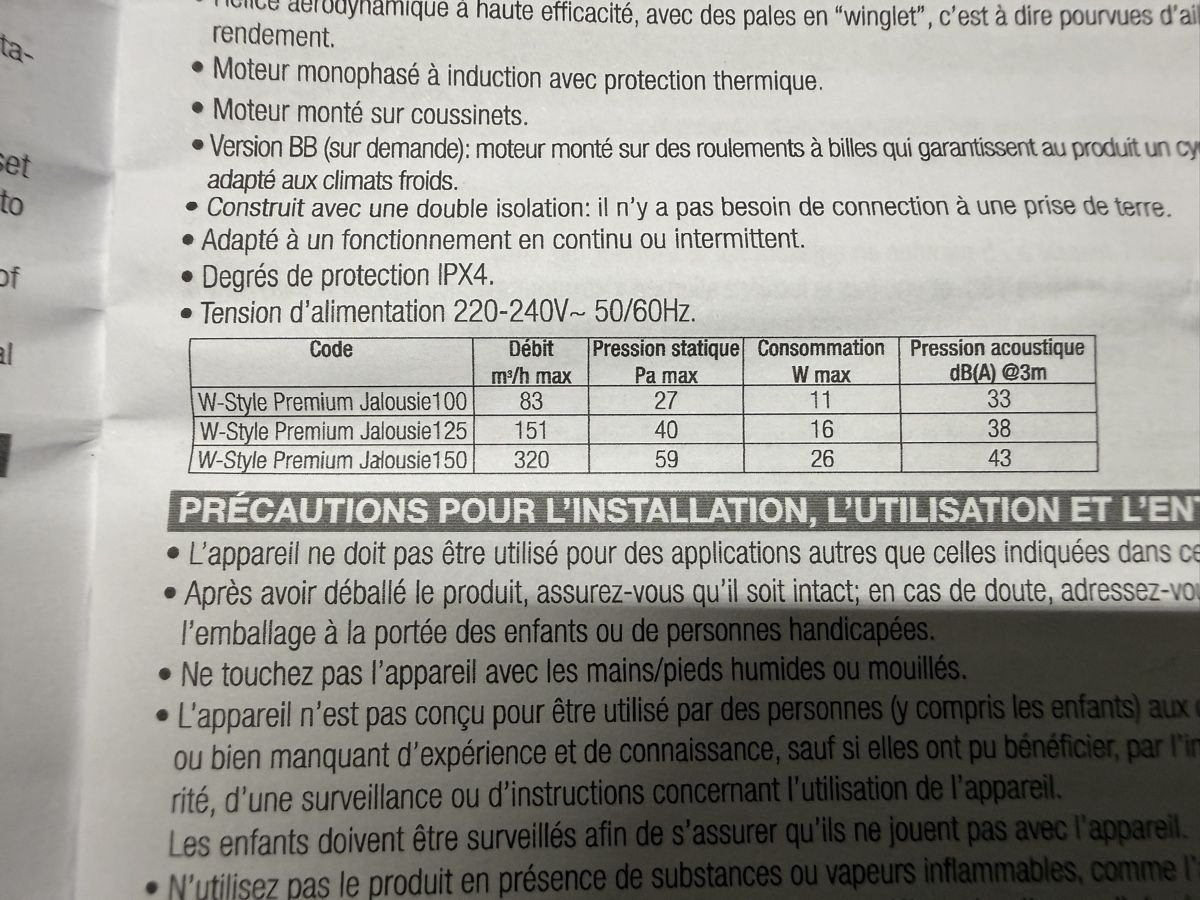 Ventilatori: Ventilation 100mm pour salle de bain – Nuovo (secondo la descrizione) da Choex venduto da Adri27000 8