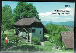 Markenheftchen Pro Patria 2002 gestempelt ET