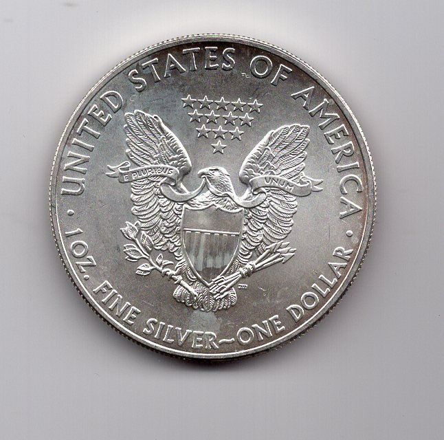 Tutti le monete: (1327) USA 1 Eagle Silber Unze, 2014, stgl – Usato da Rüthi (Rheintal) venduto da erdnuessli1 1