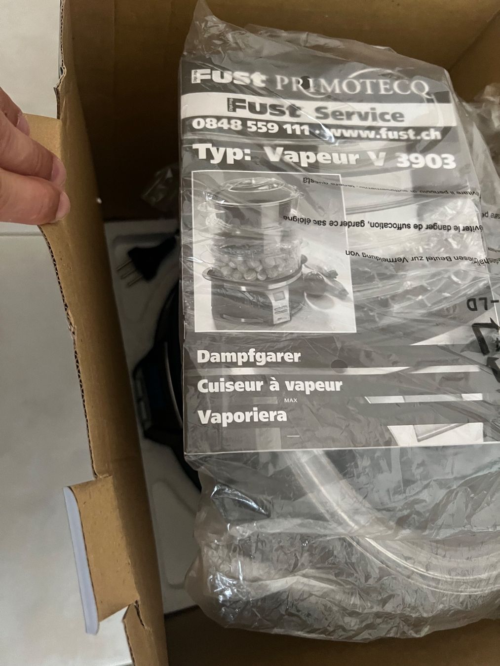 Primotecq Küchengeräte: Dampfgarer Fust Primotecq Silver Line – Neu und originalverpackt aus Luzern von Garagewas 3