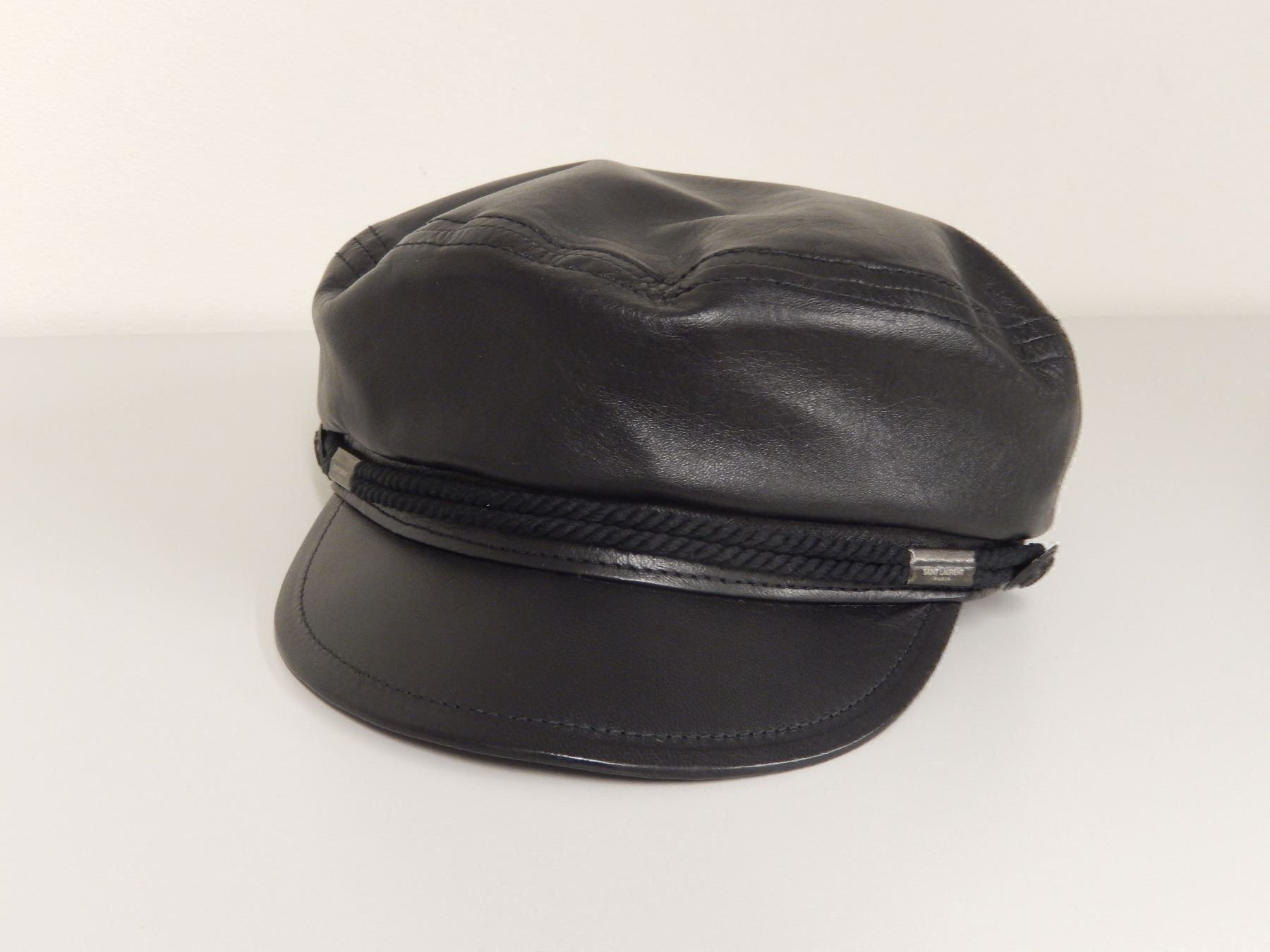Saint Laurent Hüte, Mützen & Caps: Orig. SAINT LAURENT Ledermütze Gr. S – Neu (gemäss Beschreibung) aus Tuggen von vivira 2
