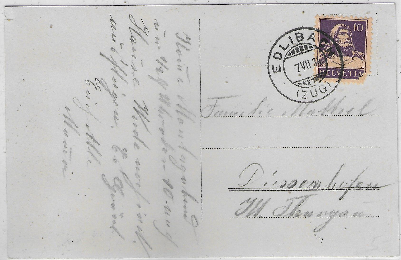 Cartoline postali: Bad Schönbrunn bei Zug - Westfront – Usato da Ettingen venduto da Kartenplanet 1
