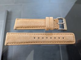 Bracelet de montre beige 22mm (BL12 / BC8cm)