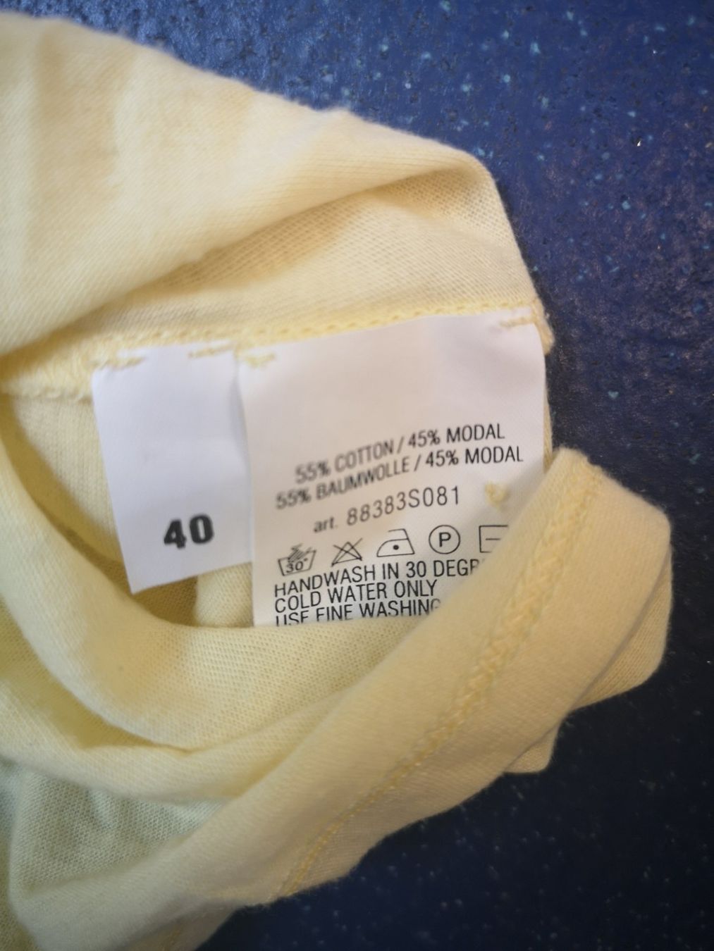 T-shirt: Gelbes T-Shirt Gr. 38 – Usato da Meggen venduto da Mcgiver_1 1