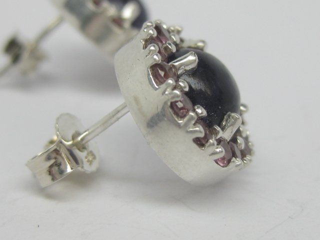 Orecchini pendenti & Orecchini a lobo: Vintage Ohrringe Ohrstecker Silber 925 Design MDI Amethyst – Usato da Ermatingen venduto da Decovin 5