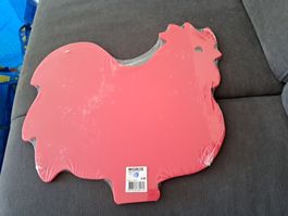 Schneidebrett Kunststoff Hahn / Huhn, NEU