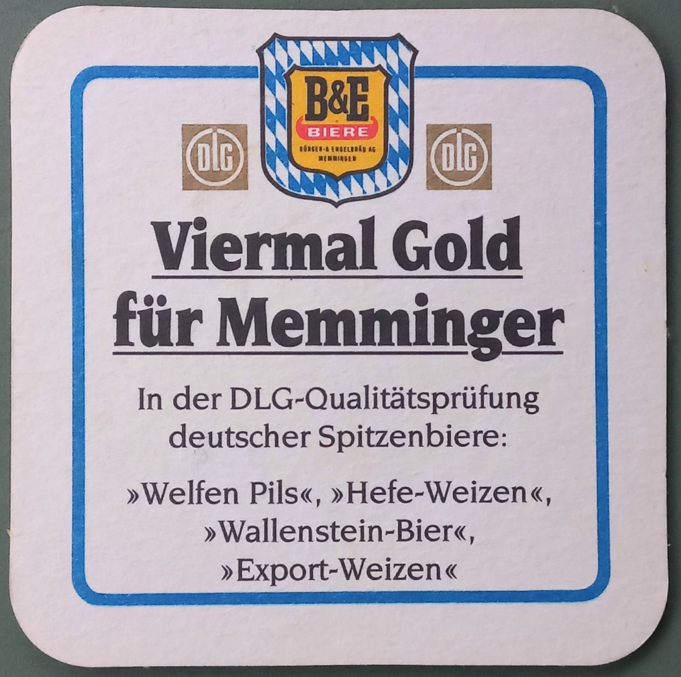 Untersetzer: Bierdeckel - Memminger - D – Gebraucht aus Niederuzwil von lubimaja 1