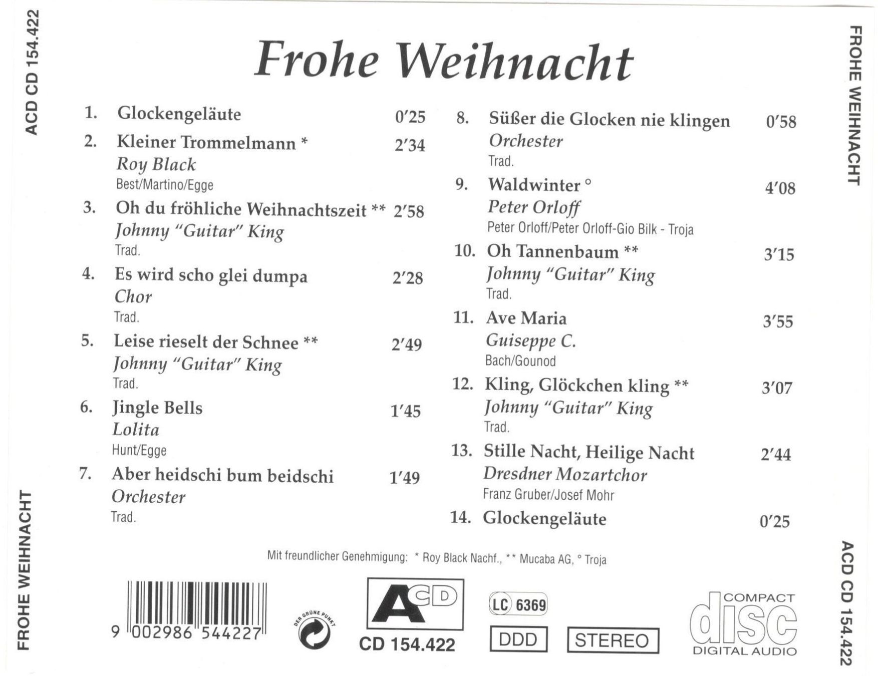 CD: Frohe Weihnacht CD – Usato da St. Margarethen TG venduto da ursk10 1