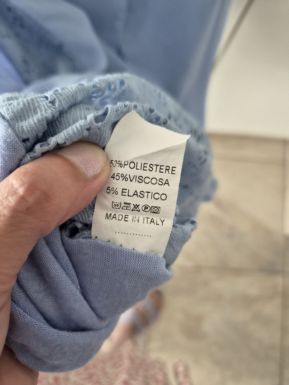 Camicette: Bluse mit Spitze am Rücken, hellblau Gr. L / Today – Usato da Niederrohrdorf venduto da Miripfiri 5
