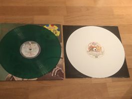 Queen. 1976 & 1977. 2 tolle Raritäten in grünem & weissem…