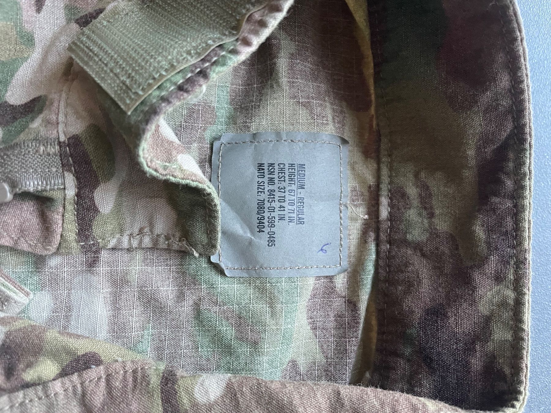 US Army Uniformi: Original US Army combat uniforme coat – Usato da Oberbütschel venduto da Woodie2005 2