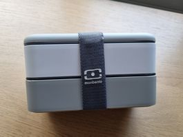 Monbento "Original" Lunchbox, grau/weiss, wie neu