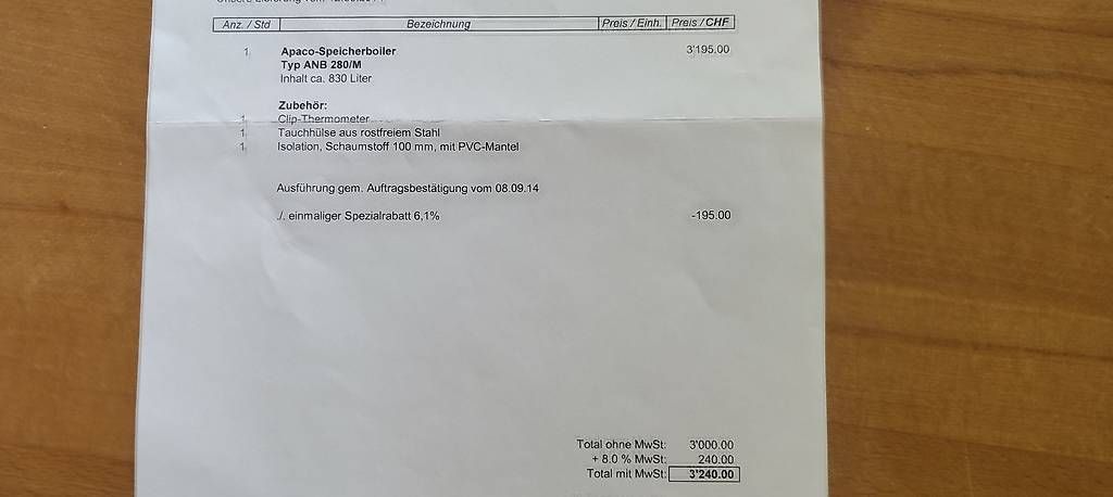 Sanitari:  Speicherboiler Edelstahl – Usato da Allschwil venduto da lom01 3