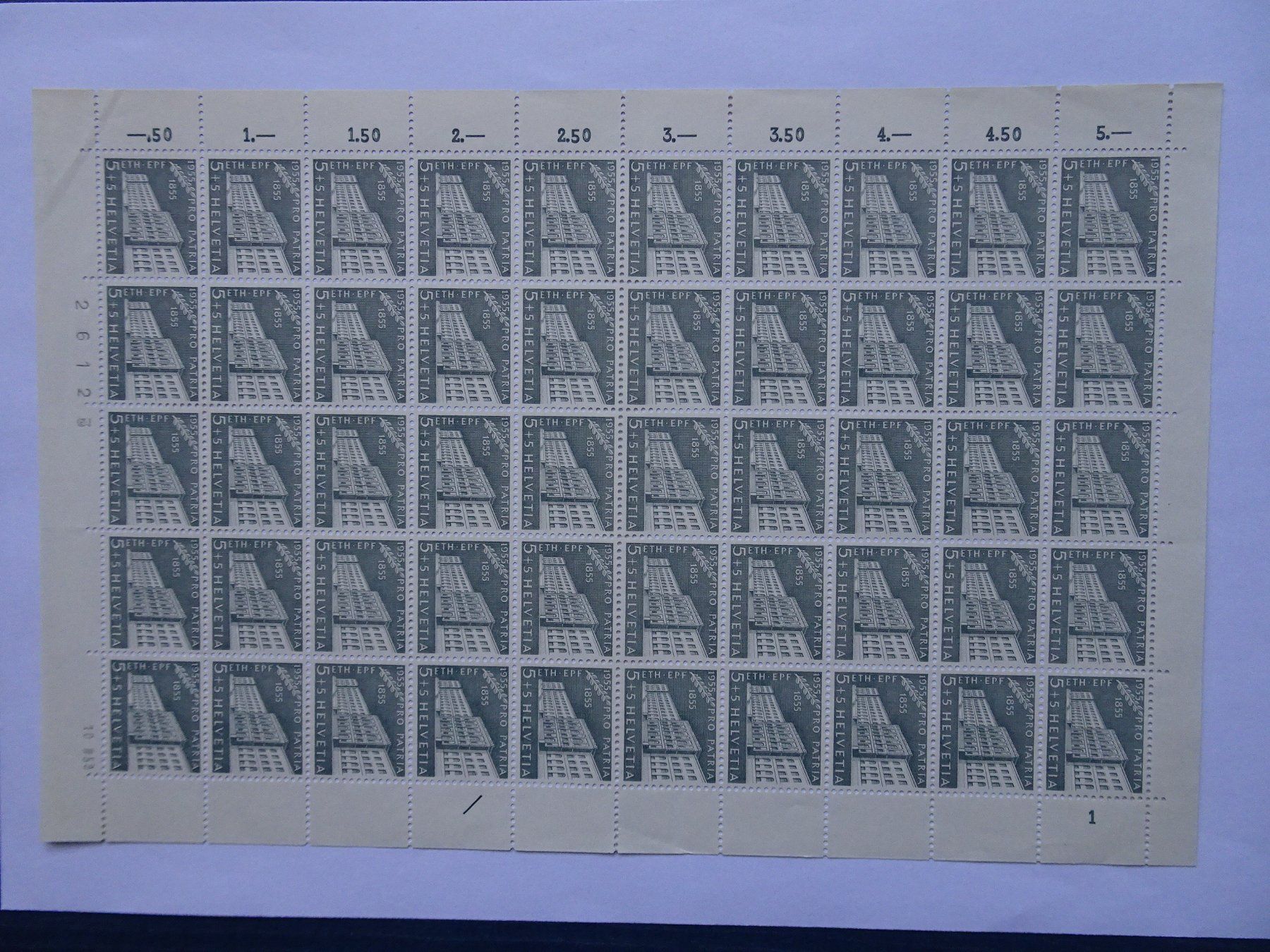 Tous les timbres: PP 1955* – Neuf (Voir description) à Aadorf par Chnorli-Furz
