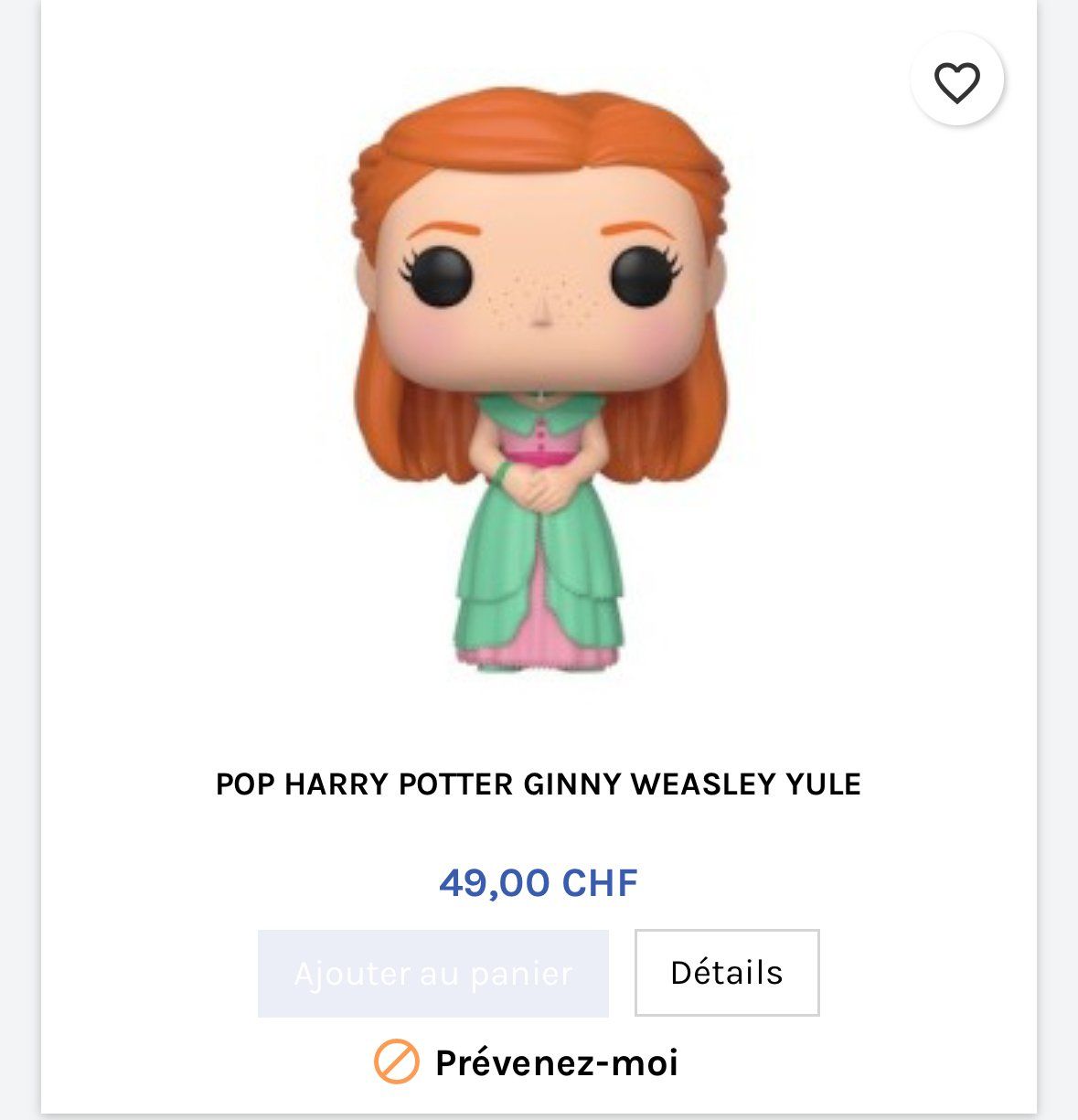Funko Statuette: Funko Pop - Ginny Weasly - Yule Ball - 92 – Nuovo e nell'imballaggio originale da Grand-Lancy venduto da alf_8dk7 4