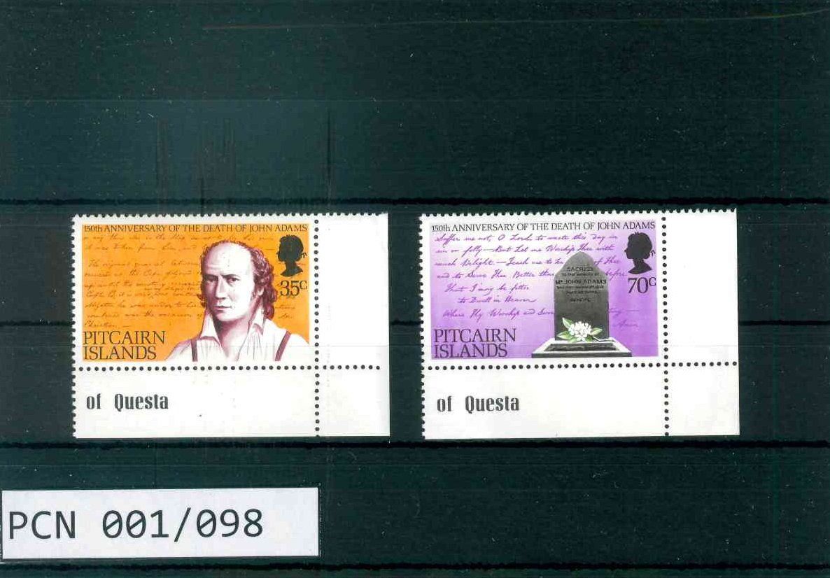 Alle Briefmarken: PITCAIRN 2 BRIEFMARKEN JOHN ADAMS – Neu (gemäss Beschreibung) aus Marly von Stampfinder