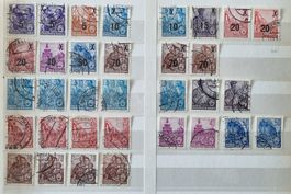 DDR Fünfjahrplan Briefmarken Lot - Überdruck und Neuausgabe