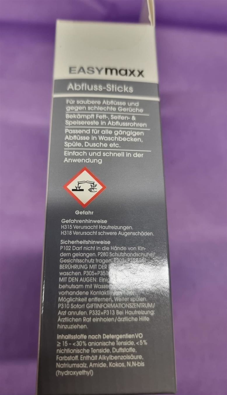 Pflegeprodukte: EASYmaxx Abflussreiniger-Stick 50Stk – Neu und originalverpackt aus Rebstein von James-Dean 3