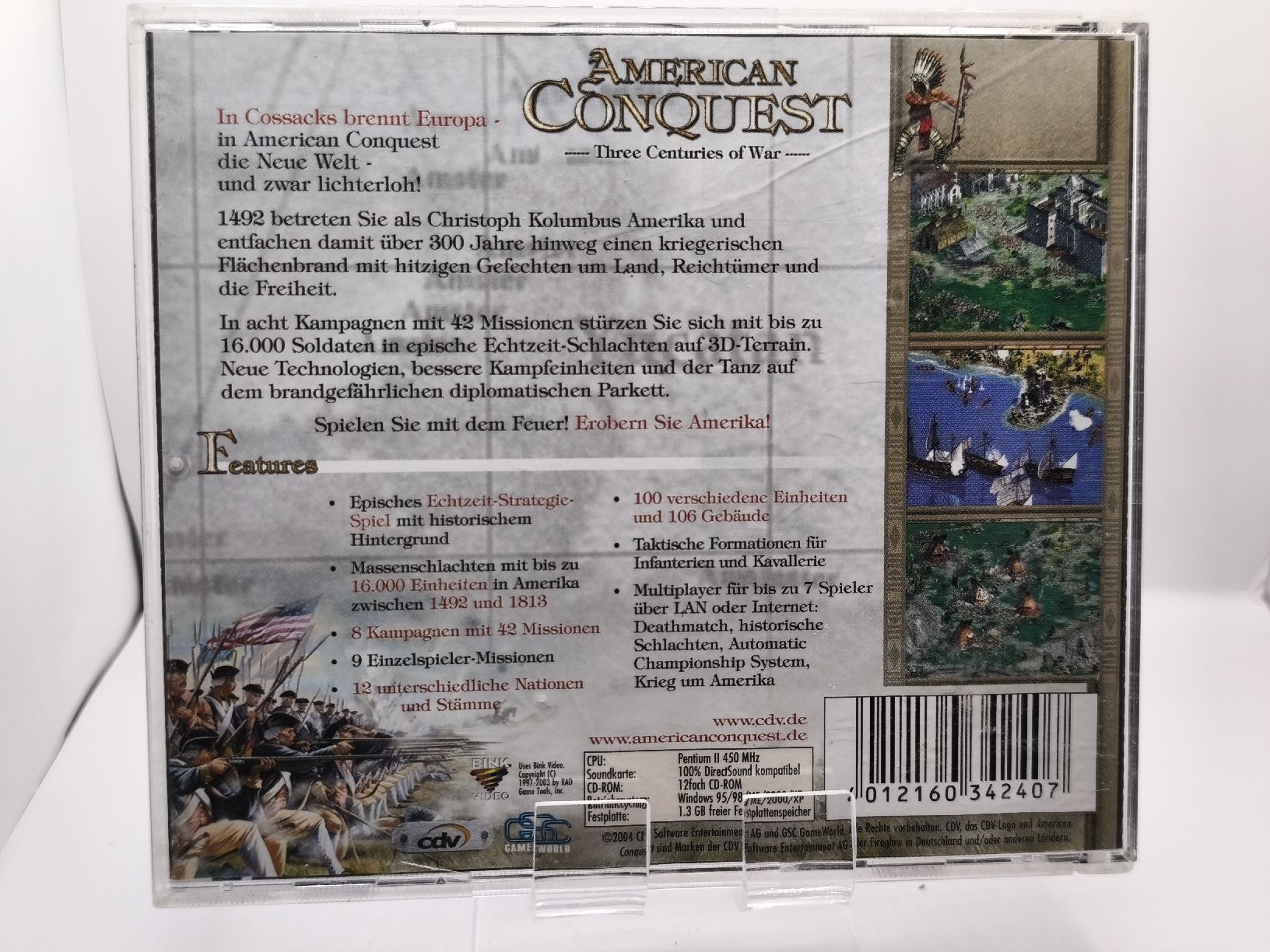 Jeux: Jeu PC American Conquest Three Centuries of War  – D'occasion à Conthey par Th3gr4yf0x 1