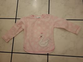 Süsses Mädchenpulli, Gr. 86, rosa mit Schwan