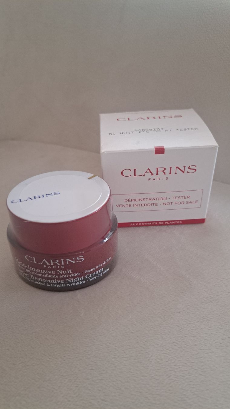 Cura del viso: Clarins Multi-Intensive Nuit Creme Tester 50ml neu – Nuovo e nell'imballaggio originale da Rechthalten venduto da Cnirvana