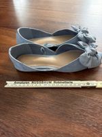 Damenschuh, Gr. 36, blauer flacher Sommerschuh