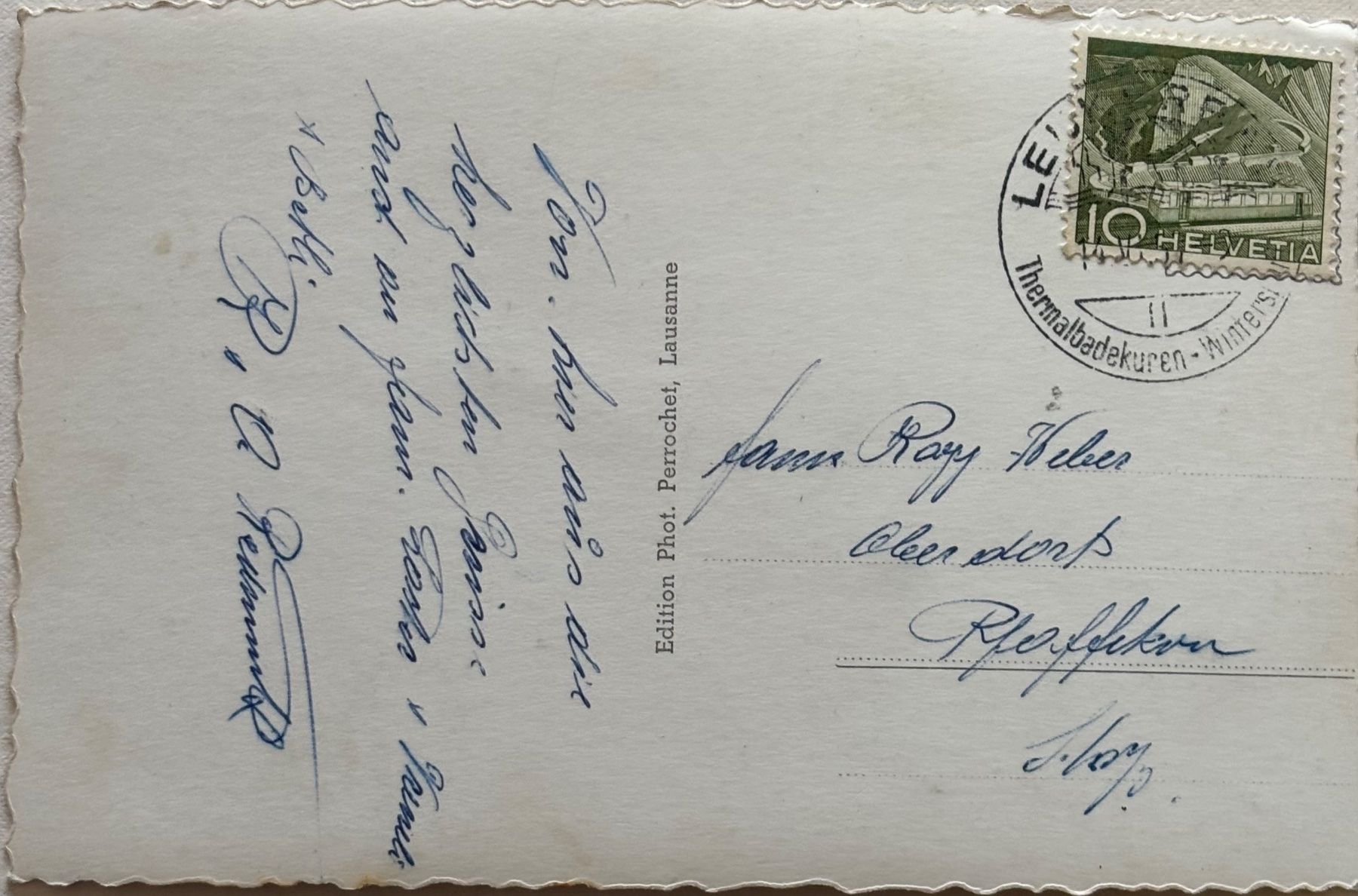 Cartoline postali: Leukerbad, Fussbäder – Usato da Frauenfeld venduto da Merk52 1