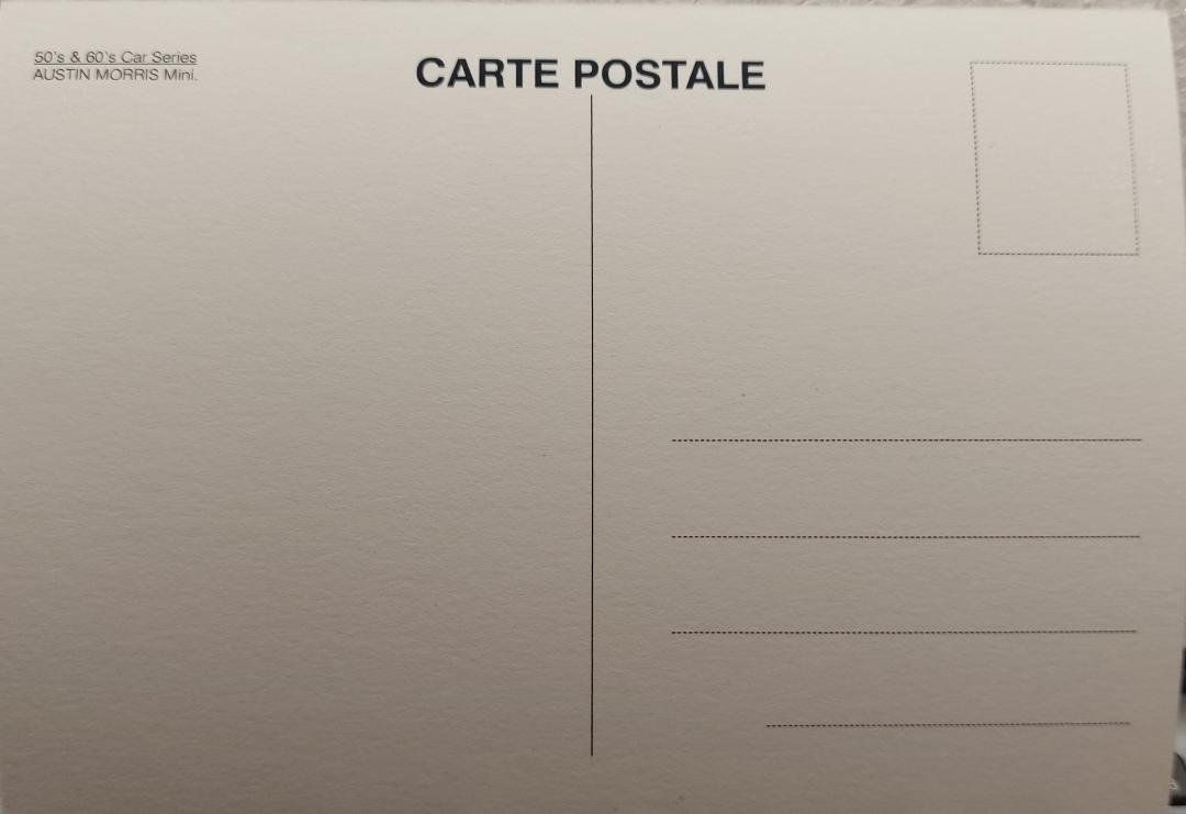 Cartoline postali: AUSTIN MORRIS Mini - 50's & 60's Car Series – Nuovo (secondo la descrizione) da Delémont venduto da Domdom1 1