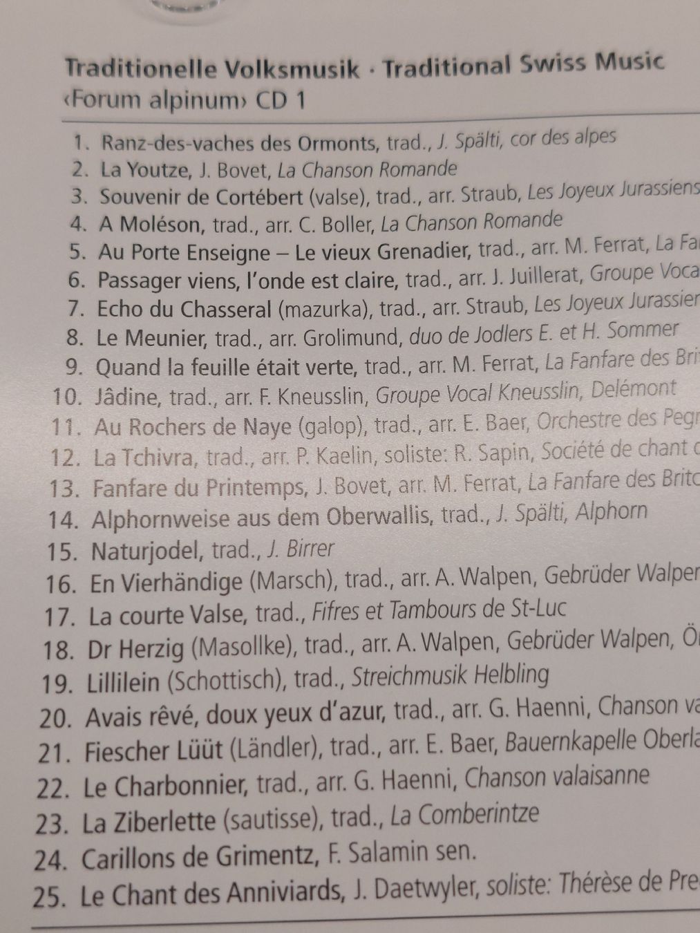 CD: 6 CDs Traditionelle CH Musik – Usato da Zetzwil venduto da lanst08 5
