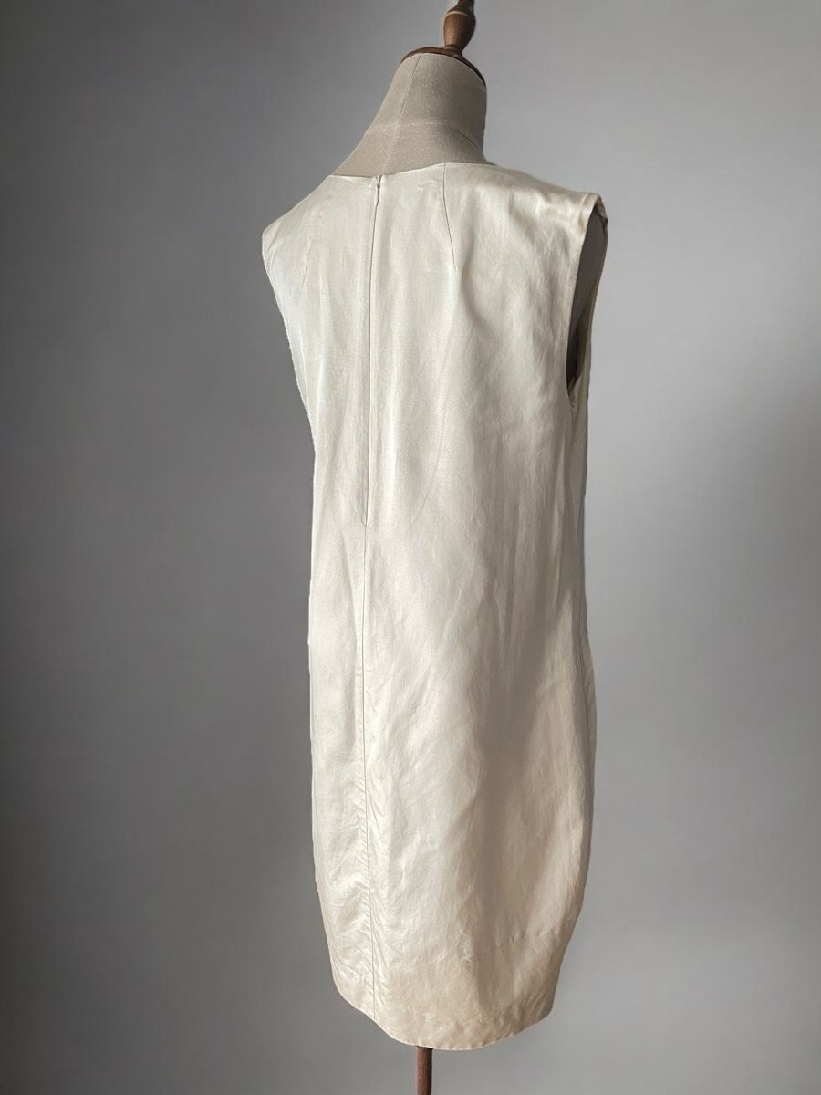 Max Mara Vestiti: Max Mara STUDIO Kleid Creme Beige, Gr. 40 MaxMara Seide – Usato da Zürich venduto da Recode.Fashion 1