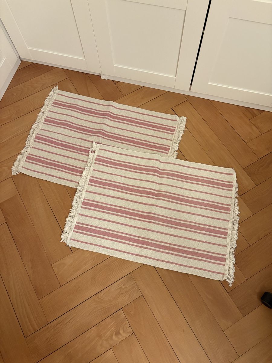 Teppiche: 2er Set gestreifte Teppiche mit Fransen, IKEA – Gebraucht aus Zürich von chloe26