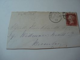 Uraltes Brieflein Grossbritannien, 1872, o London, One Penny